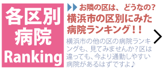 横浜市の区別に見た、病院ランキング